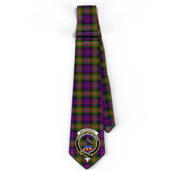 MacDonell of Glengarry Modern Tartan Classic Necktie with Family Crest