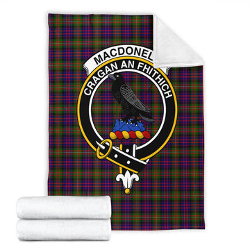 MacDonell of Glengarry Modern Tartan Blanket with Family Crest