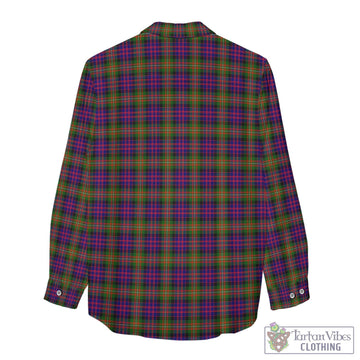 MacDonell of Glengarry Modern Tartan Womens Casual Shirt with Family Crest