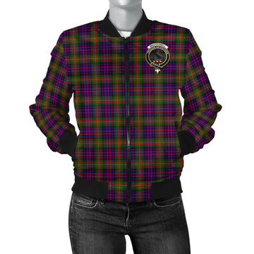 MacDonell of Glengarry Modern Tartan Bomber Jacket with Family Crest