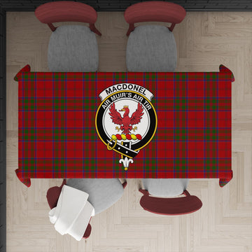 MacDonell of Keppoch Tatan Tablecloth with Family Crest