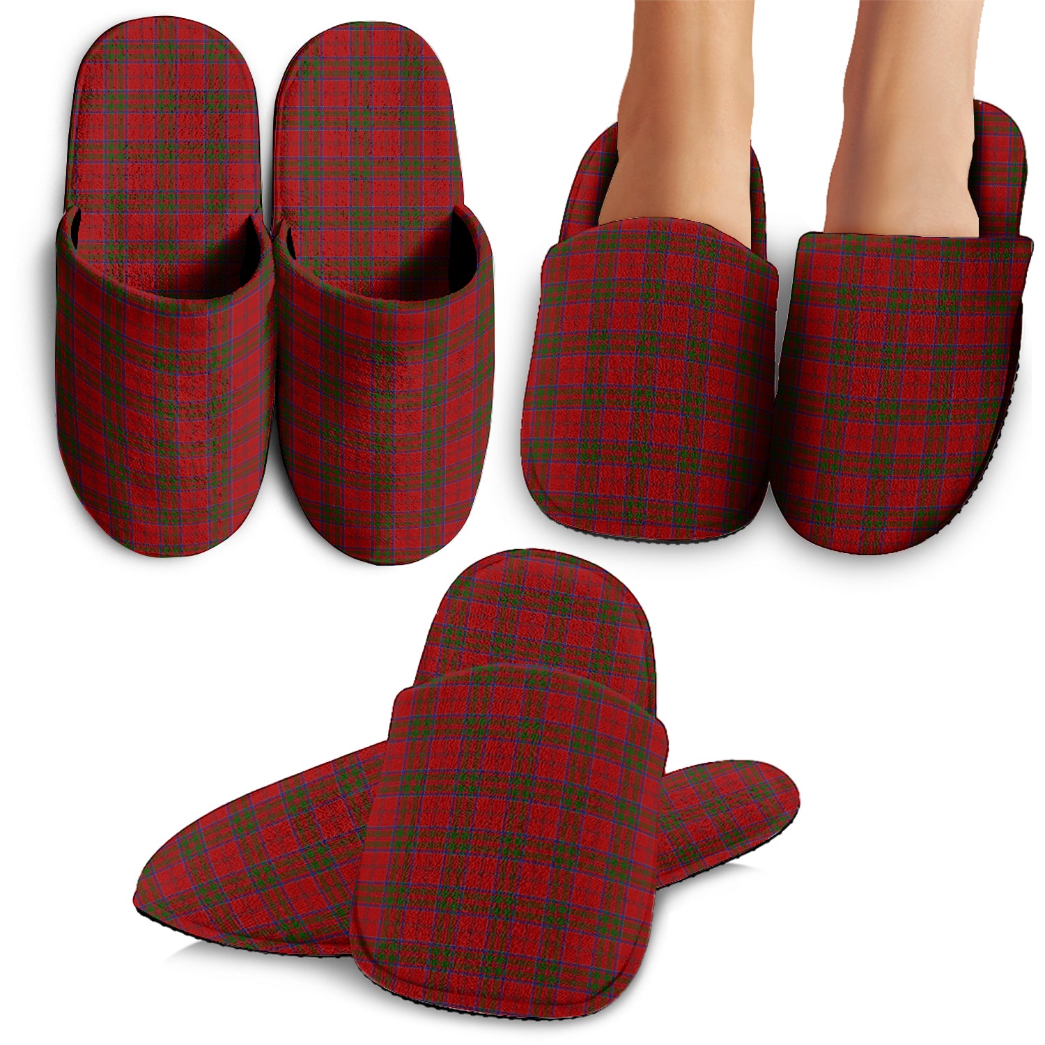 MacDonell of Keppoch Tartan Home Slippers - Tartanvibesclothing