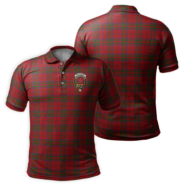 MacDonell of Keppoch Tartan Men's Polo Shirt with Family Crest