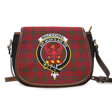 MacDonell of Keppoch Tartan Saddle Bag with Family Crest