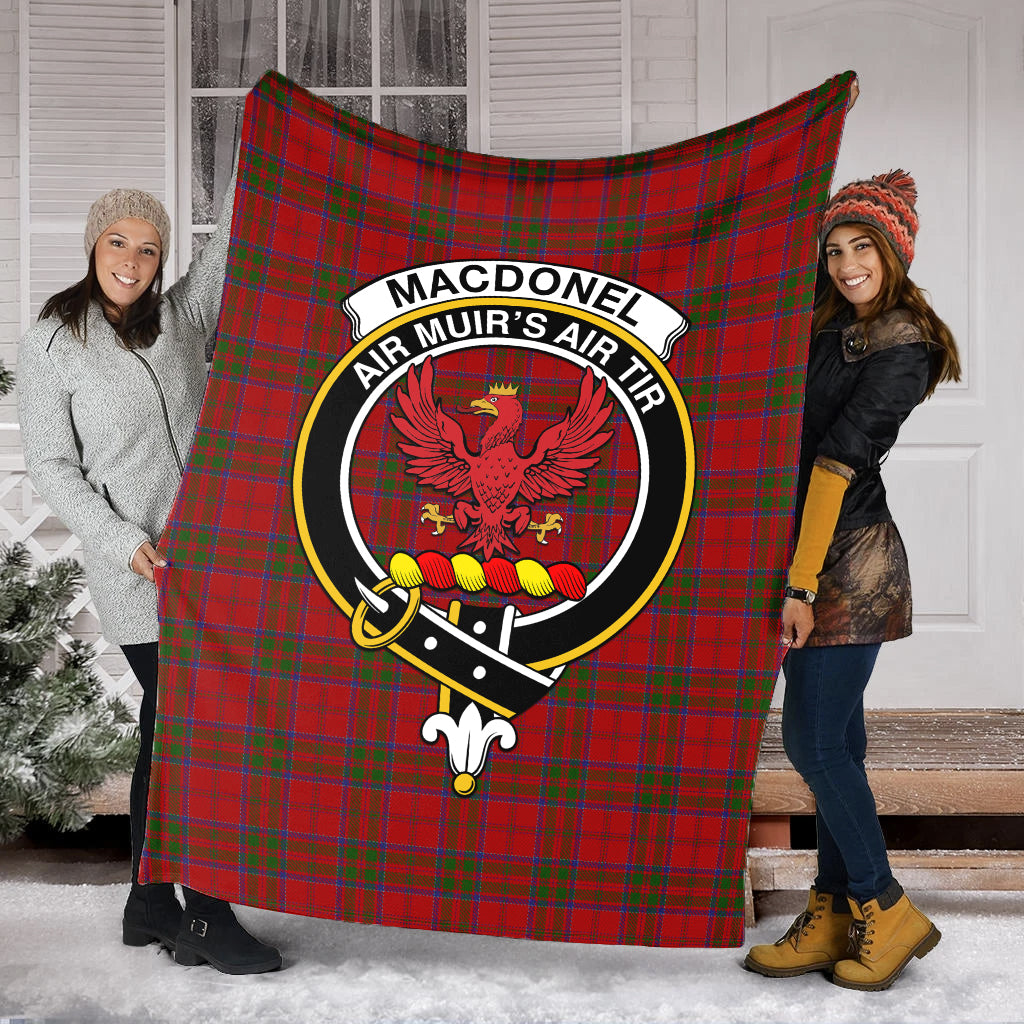 macdonell-of-keppoch-tartab-blanket-with-family-crest