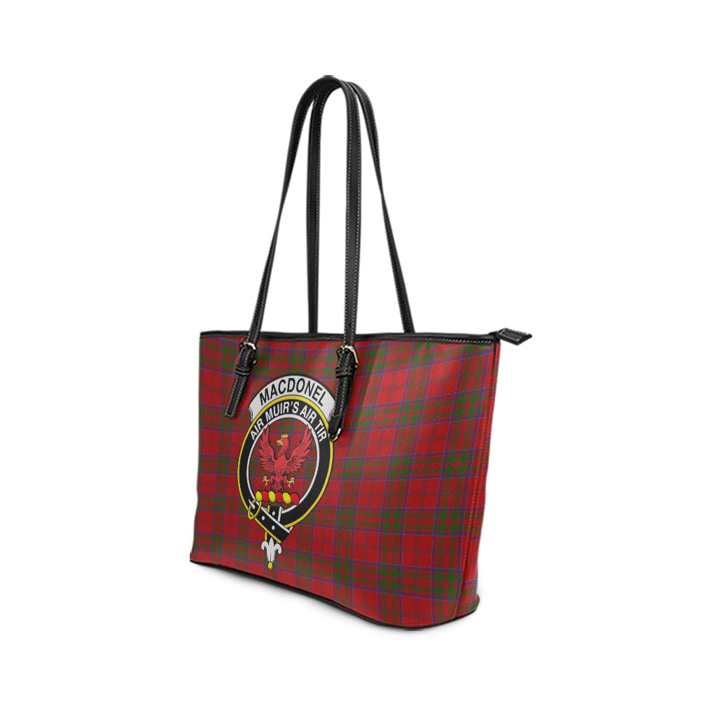 macdonell-of-keppoch-tartan-leather-tote-bag-with-family-crest