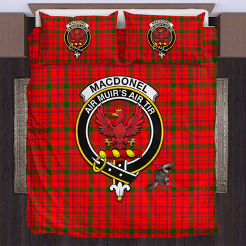 MacDonell of Keppoch Modern Tartan Bedding Set with Family Crest