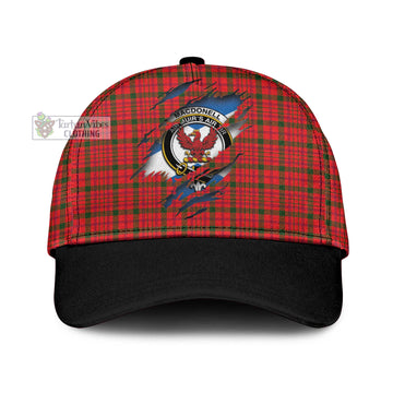 MacDonell of Keppoch Modern Tartan Classic Cap with Family Crest In Me Style