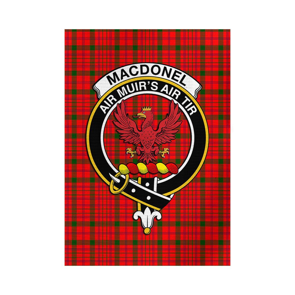 macdonell-of-keppoch-modern-tartan-flag-with-family-crest