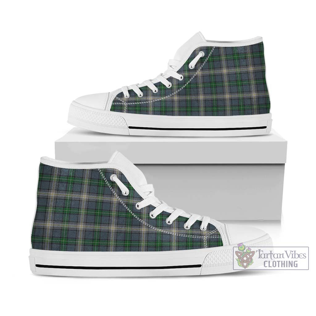 MacDouall Tartan High Top Shoes Kid High Top - White Sole - Tartan Vibes Clothing