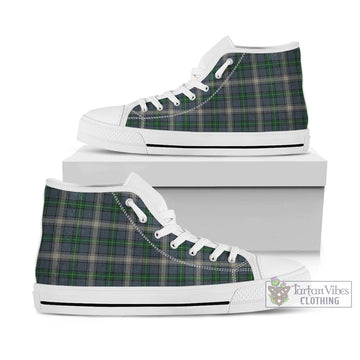 MacDouall Tartan High Top Shoes Kid High Top - White Sole - Tartan Vibes Clothing