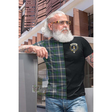 MacDouall Tartan Cotton T-shirt with Family Crest and Half Of Me Style Men's Shirt - Tartan Vibes Clothing