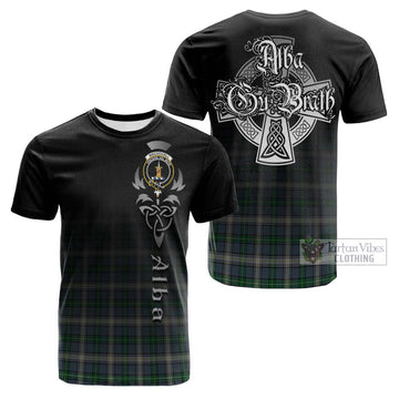 MacDouall Tartan Cotton T-shirt Featuring Alba Gu Brath Family Crest Celtic Inspired Kid's Shirt - Tartan Vibes Clothing