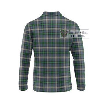 MacDouall Tartan Long Sleeve Polo Shirt with Family Crest DNA In Me Style - Tartan Vibes Clothing