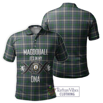 MacDouall Tartan Polo Shirt with Family Crest DNA In Me Style - Tartan Vibes Clothing