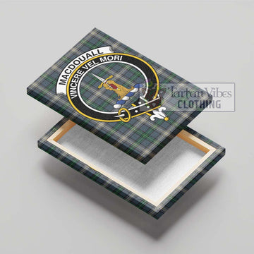 MacDouall Tartan Canvas Print Wall Art with Family Crest - Tartan Vibes Clothing