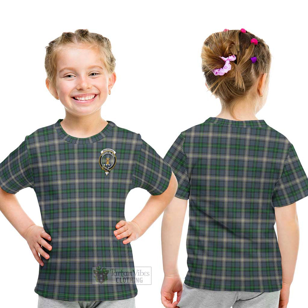 MacDouall Tartan Kid T-Shirt with Family Crest - Tartan Vibes Clothing