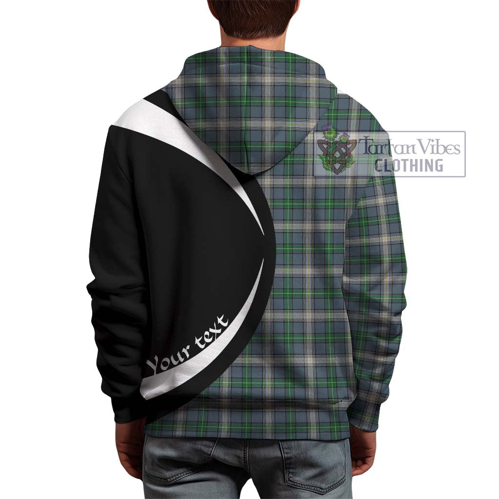 MacDouall Tartan Hoodie with Family Crest Circle Style - Tartan Vibes Clothing