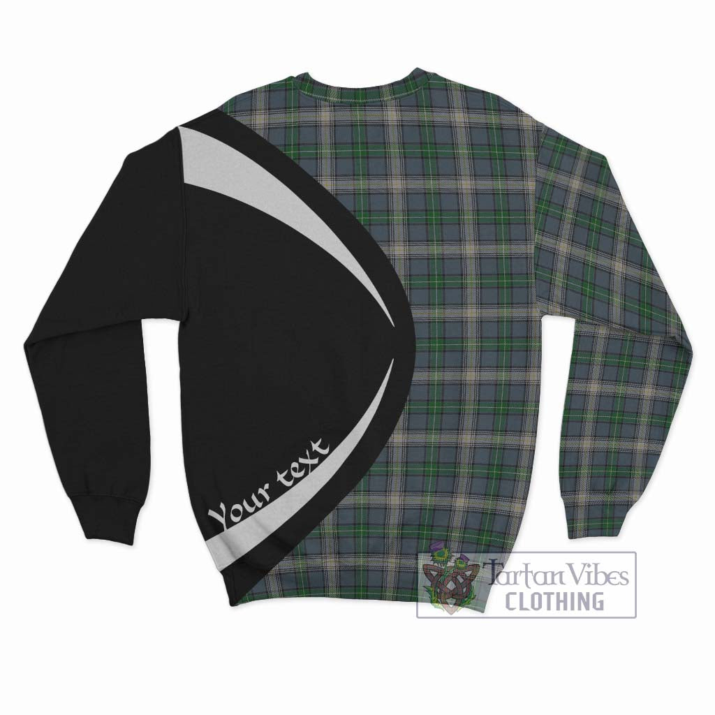 MacDouall Tartan Sweatshirt with Family Crest Circle Style - Tartan Vibes Clothing