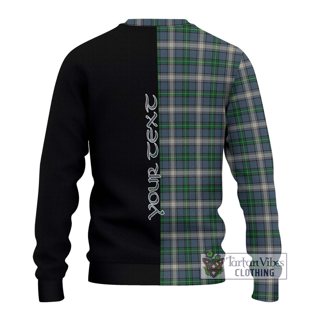 MacDouall Tartan Ugly Sweater with Family Crest and Half Of Me Style - Tartan Vibes Clothing