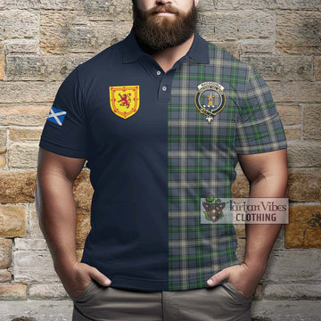 MacDouall Tartan Polo Shirt Alba with Scottish Lion Royal Arm Half Style - Tartan Vibes Clothing