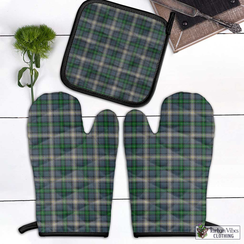 MacDouall Tartan Combo Oven Mitt & Pot-Holder Black - Tartan Vibes Clothing