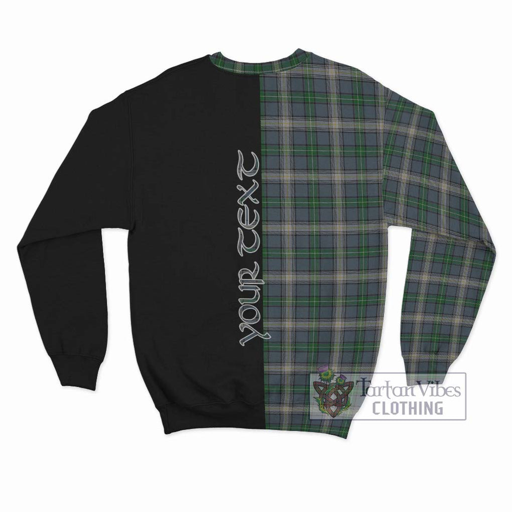 MacDouall Tartan Sweatshirt with Family Crest and Half Of Me Style - Tartan Vibes Clothing