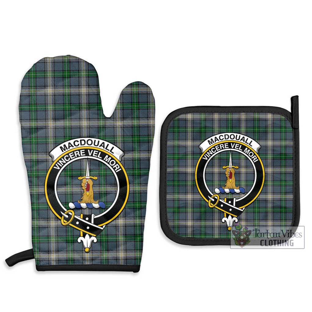 MacDouall Tartan Combo Oven Mitt & Pot-Holder with Family Crest - Tartan Vibes Clothing