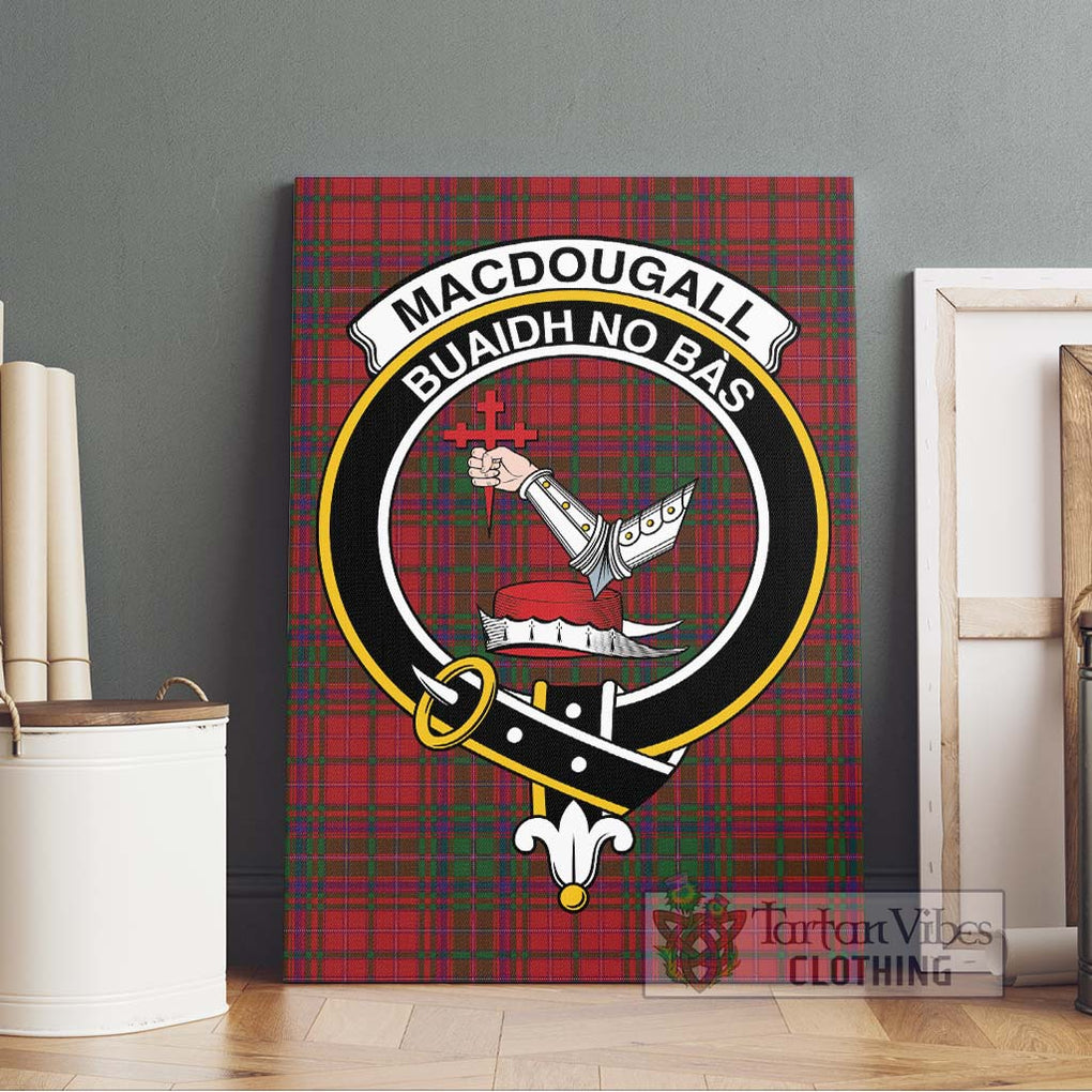 MacDougall (McDougall) Tartan Canvas Print Wall Art with Family Crest Without Frame - Tartan Vibes Clothing