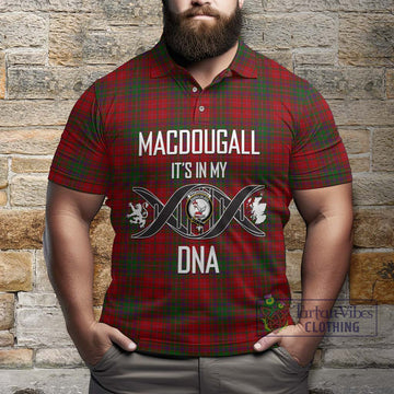 MacDougall (McDougall) Tartan Polo Shirt with Family Crest DNA In Me Style