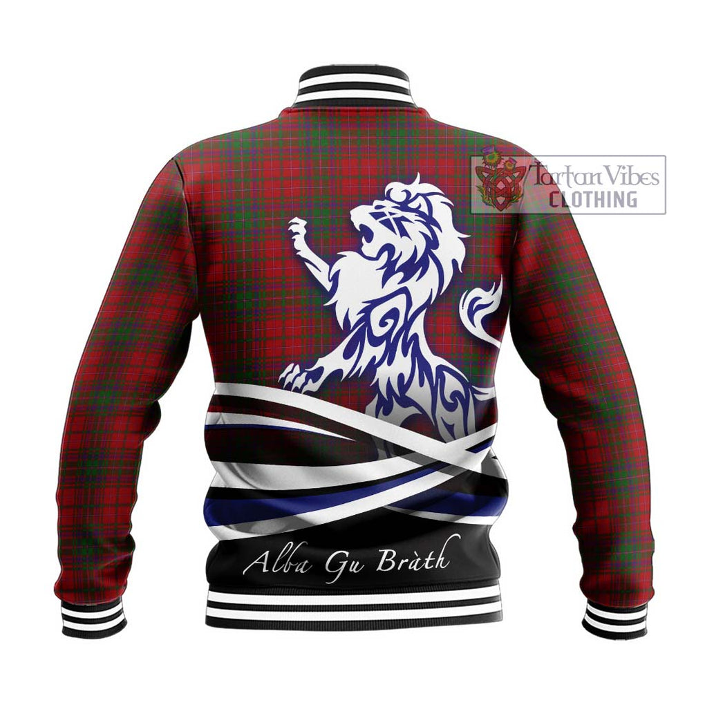MacDougall (McDougall) Tartan Baseball Jacket with Alba Gu Brath Regal Lion Emblem - Tartan Vibes Clothing