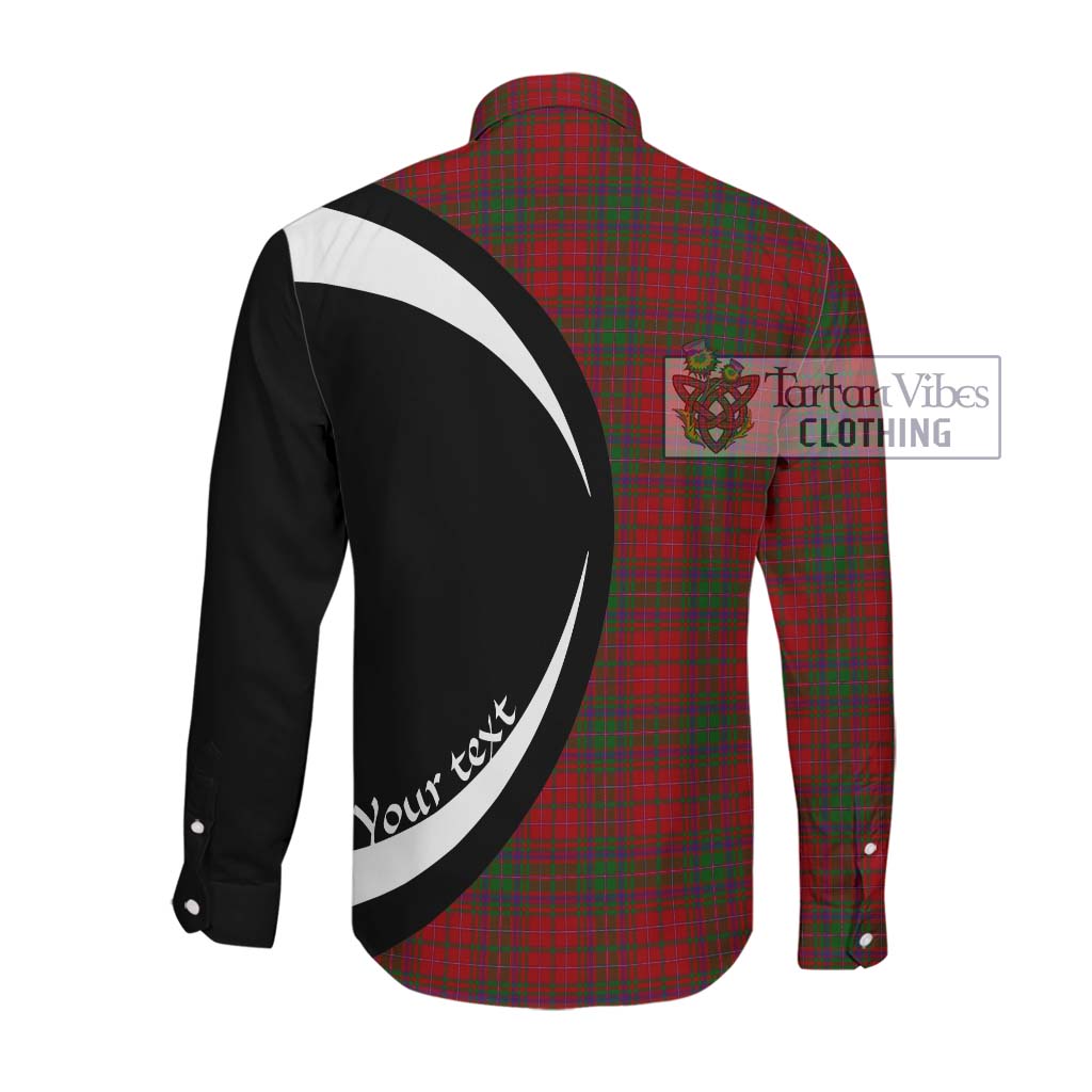 MacDougall (McDougall) Tartan Long Sleeve Button Up with Family Crest Circle Style Men's Shirt - Tartan Vibes Clothing