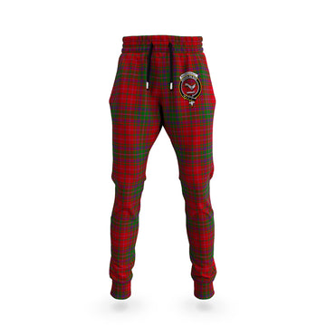 MacDougall Tartan Joggers Pants with Family Crest