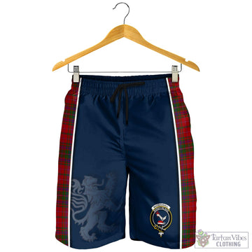MacDougall Tartan Men's Shorts with Family Crest and Lion Rampant Vibes Sport Style