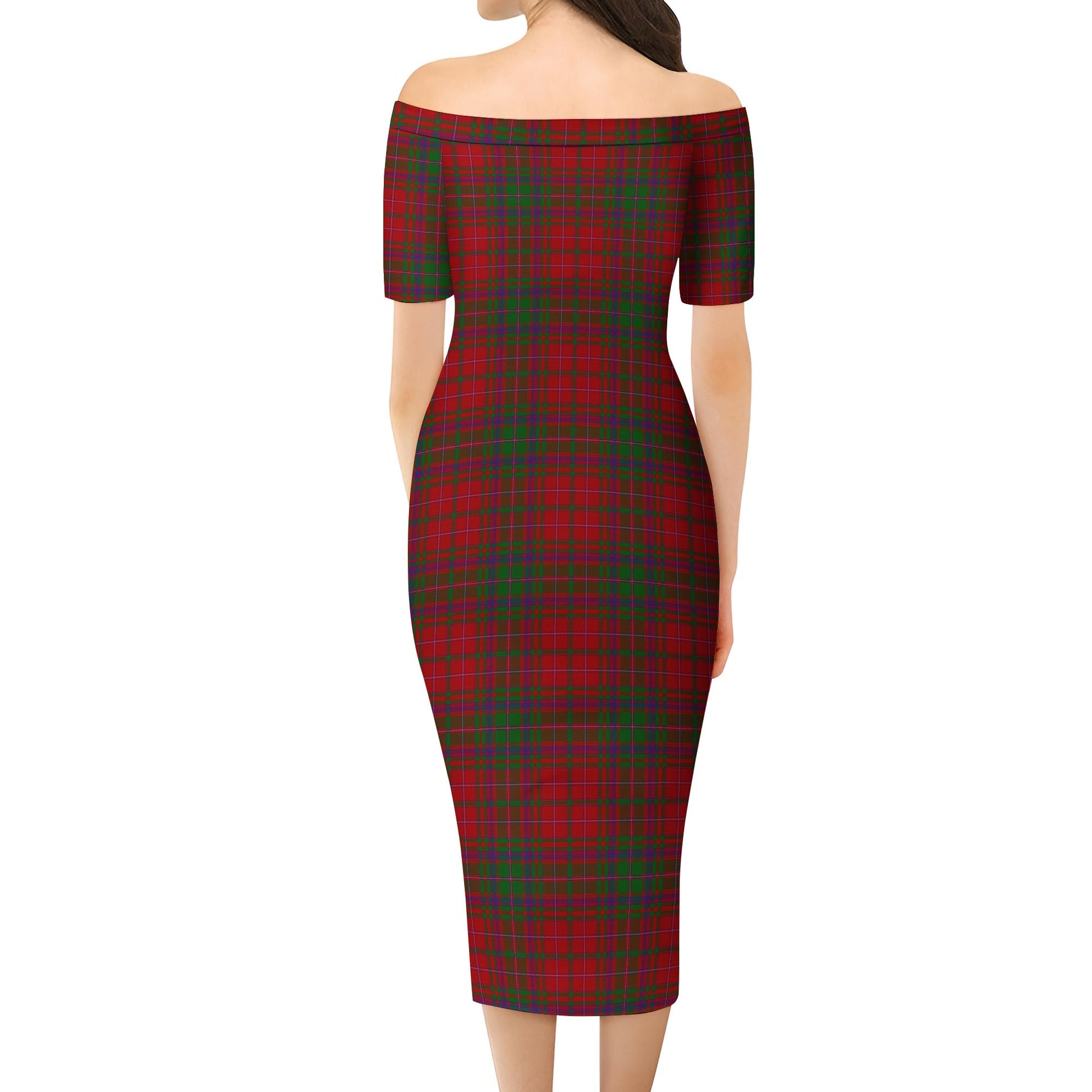 macdougal dresses Tartanvibesclothing MacDougall (McDougall) Tartan Off Shoulder Lady Dress