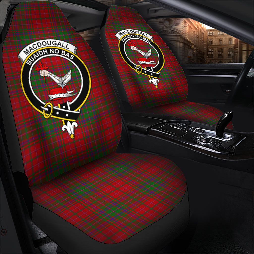 MacDougall Tartan Car Seat Cover with Family Crest - Tartanvibesclothing