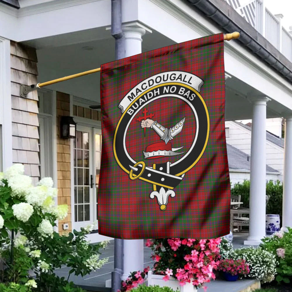 MacDougall (McDougall) Tartan Flag with Family Crest - Tartan Vibes Clothing