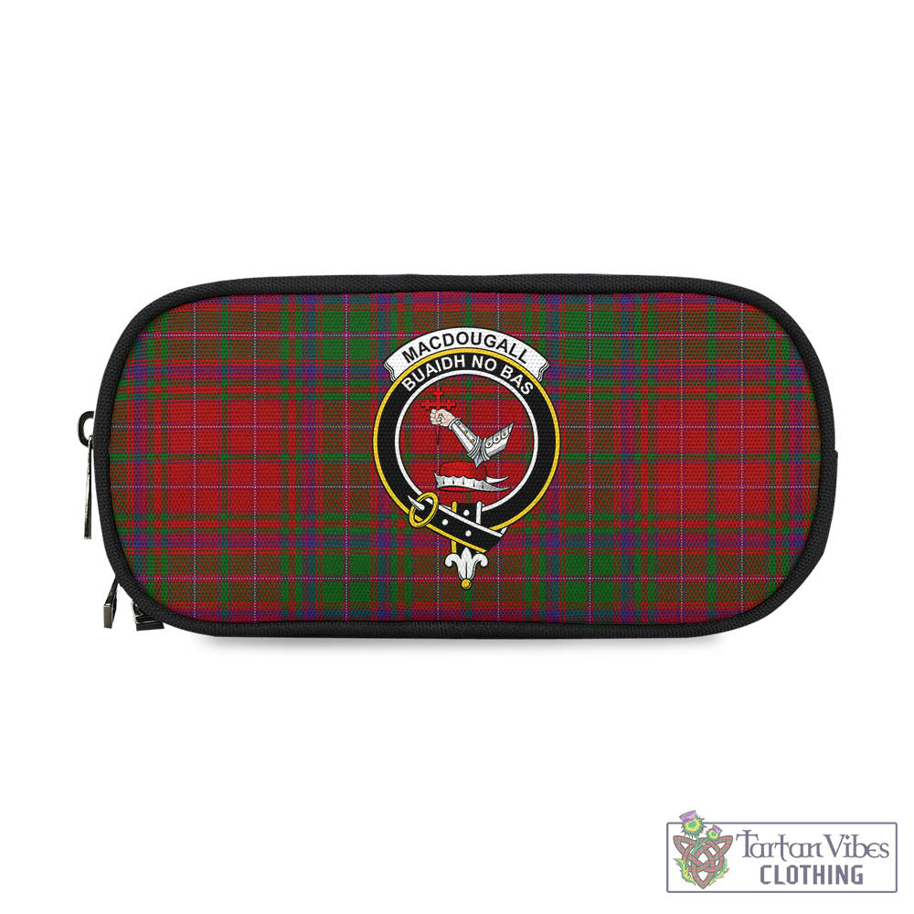Tartan Vibes Clothing MacDougall Tartan Pen and Pencil Case with Family Crest