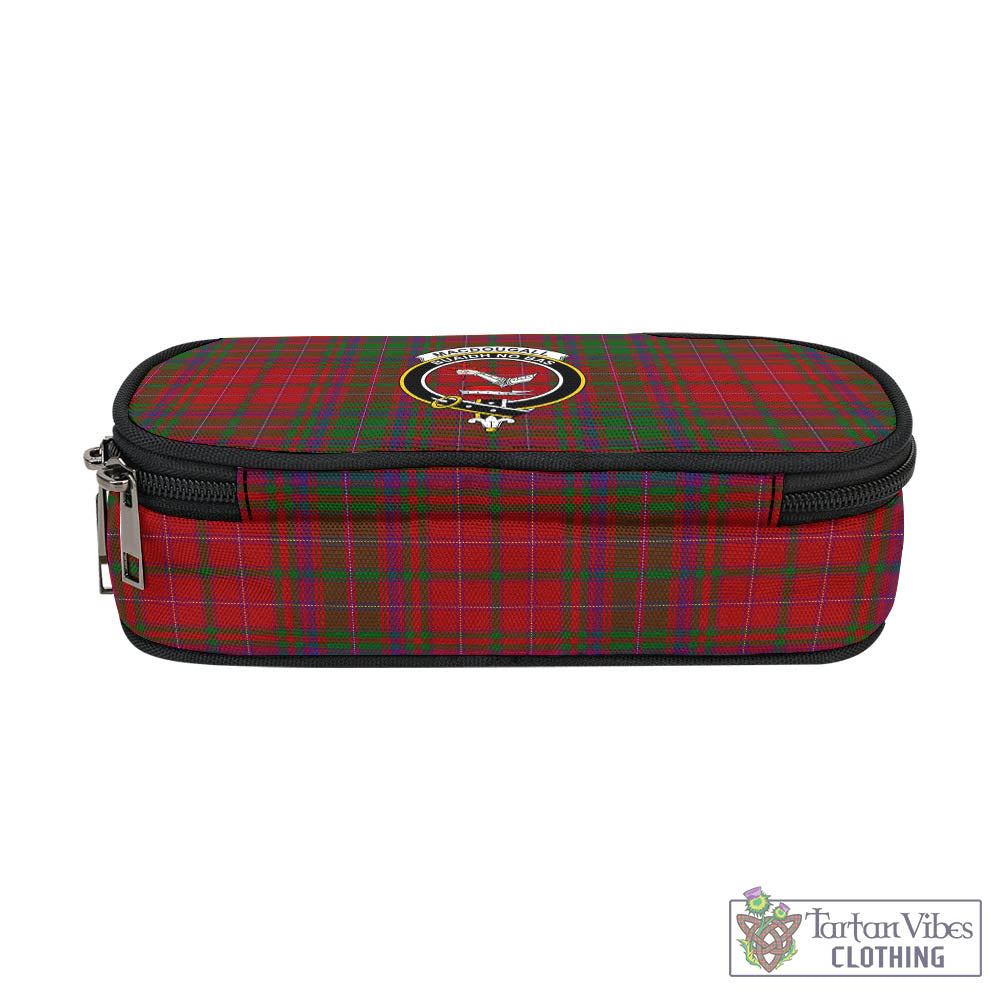Tartan Vibes Clothing MacDougall Tartan Pen and Pencil Case with Family Crest