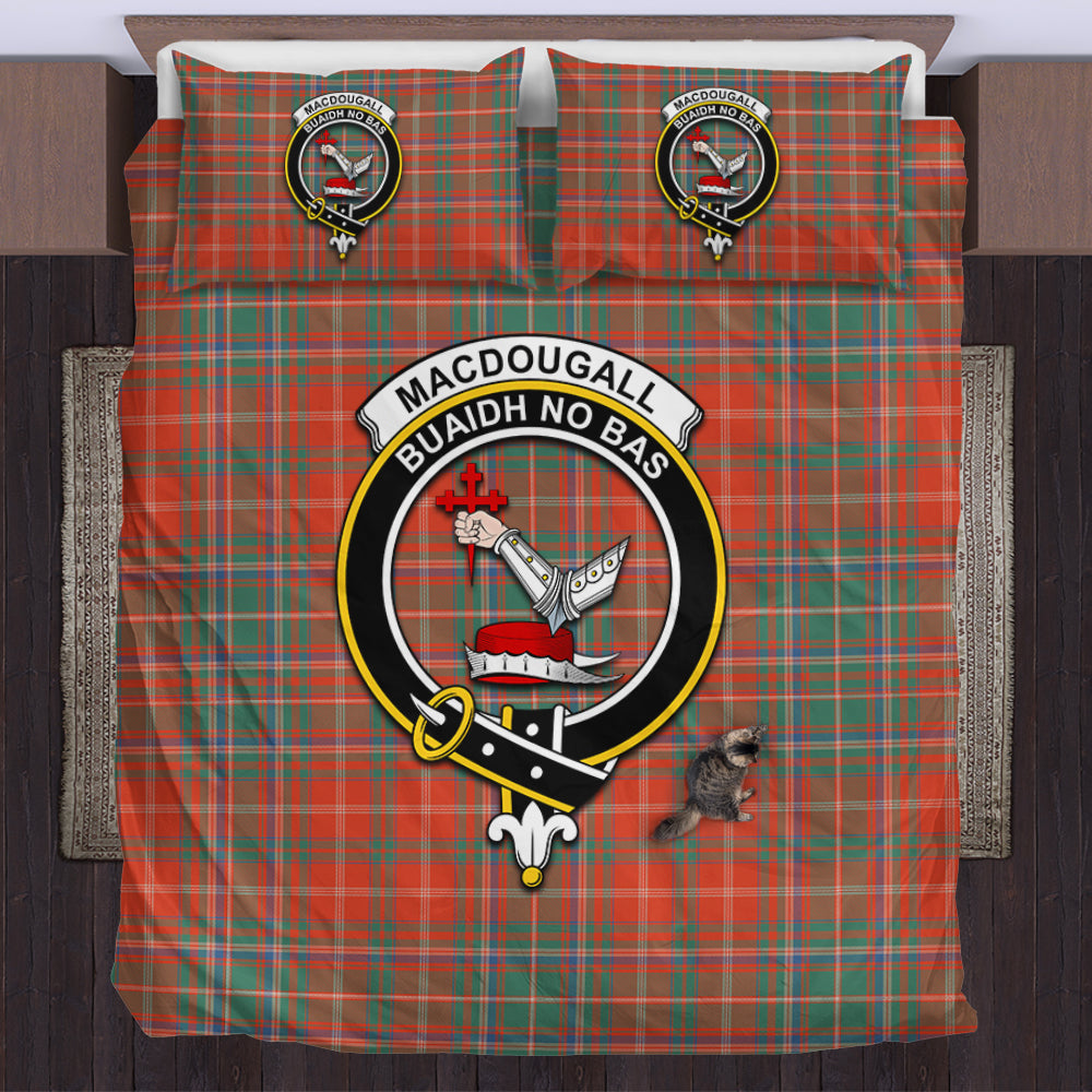 macdougall-ancient-tartan-bedding-set-with-family-crest