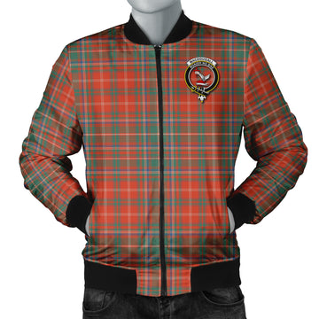 MacDougall Ancient Tartan Bomber Jacket with Family Crest