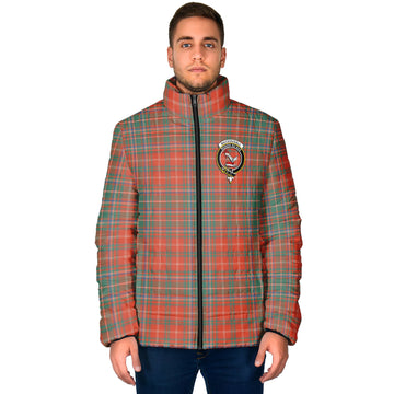 MacDougall Ancient Tartan Padded Jacket with Family Crest