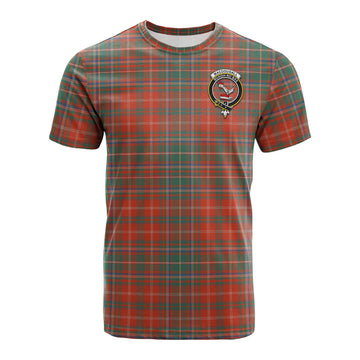 MacDougall Ancient Tartan T-Shirt with Family Crest