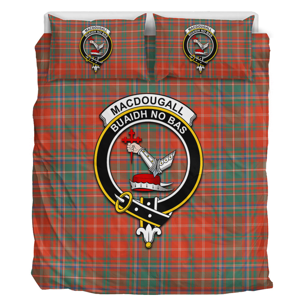 macdougall-ancient-tartan-bedding-set-with-family-crest
