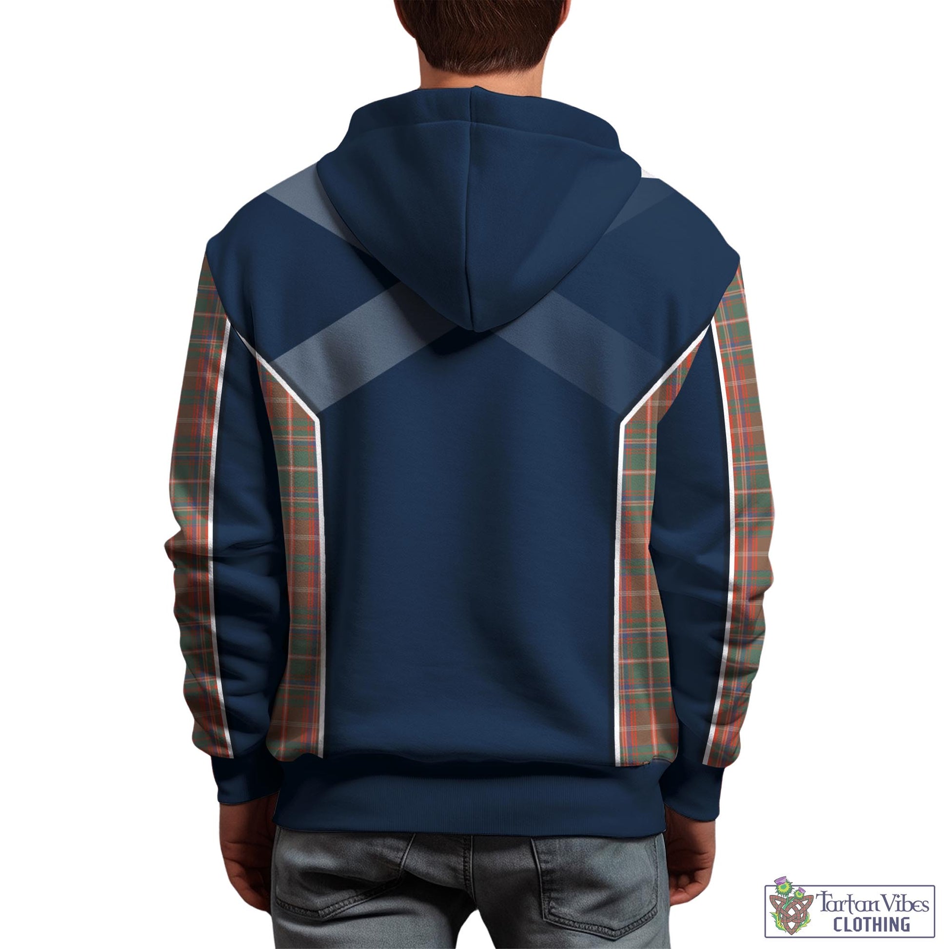 Tartan Vibes Clothing MacDougall Ancient Tartan Hoodie with Family Crest and Lion Rampant Vibes Sport Style