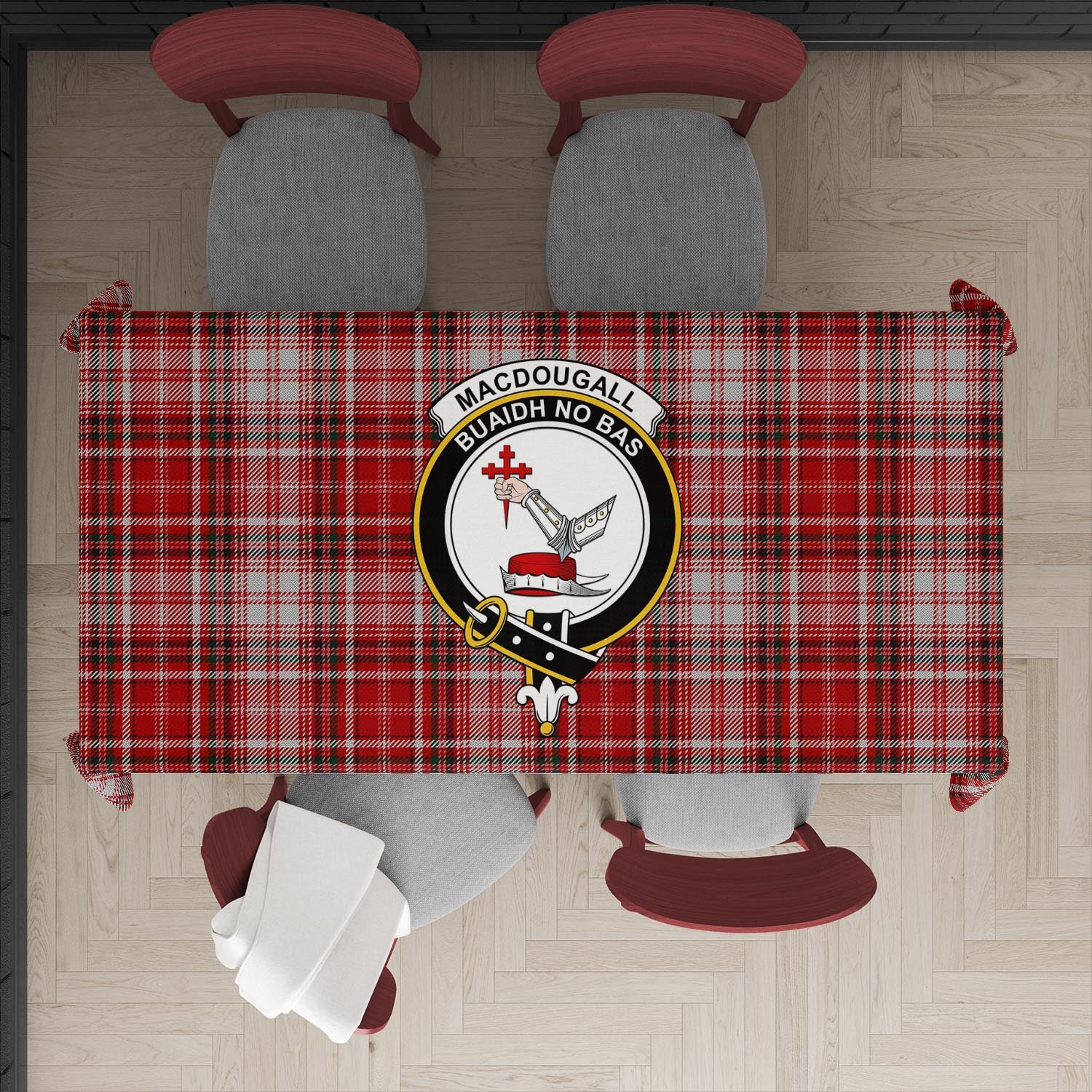 macdougall-dress-tatan-tablecloth-with-family-crest