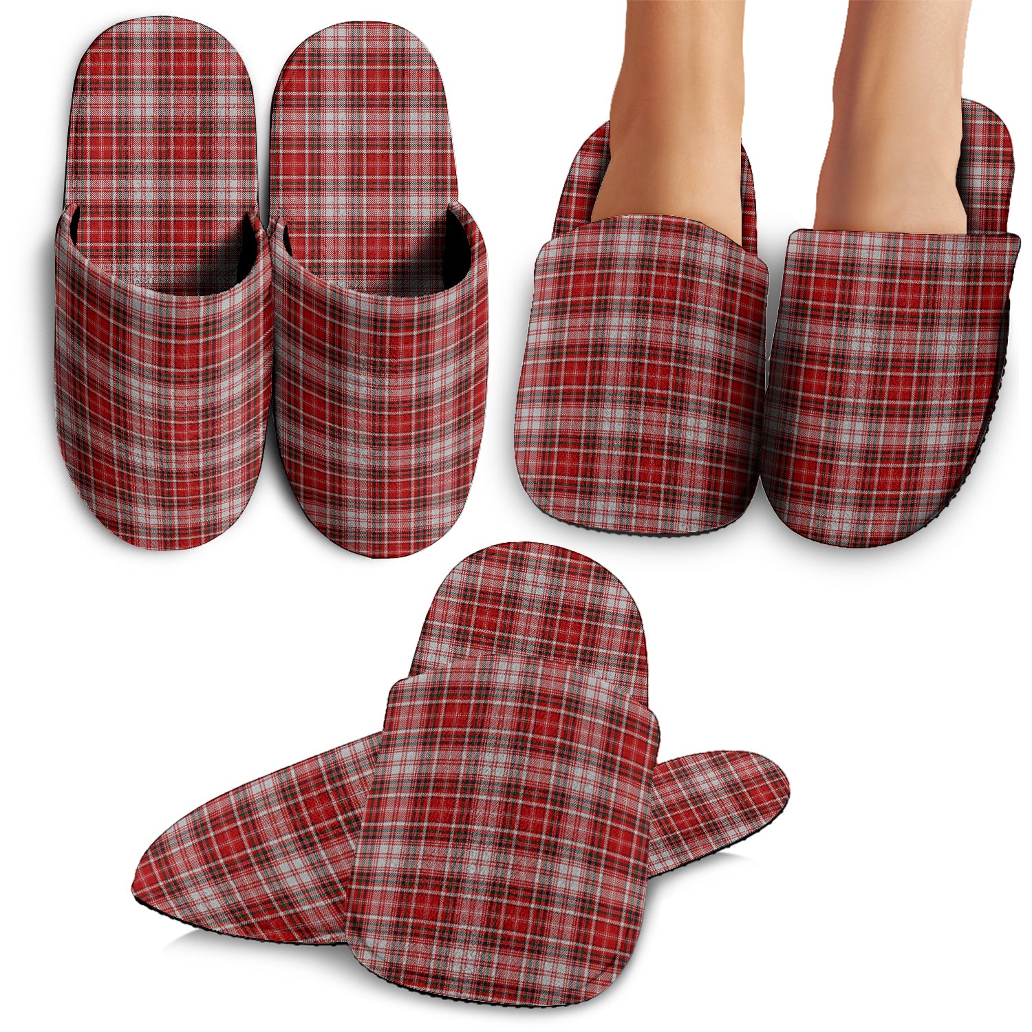 MacDougall Dress Tartan Home Slippers - Tartanvibesclothing