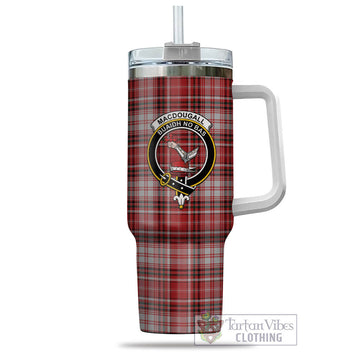 MacDougall Dress Tartan and Family Crest Tumbler with Handle