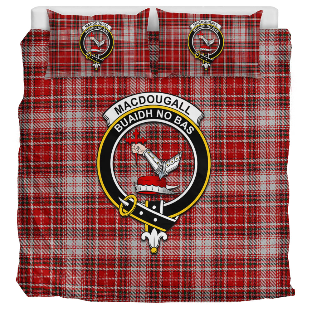 macdougall-dress-tartan-bedding-set-with-family-crest