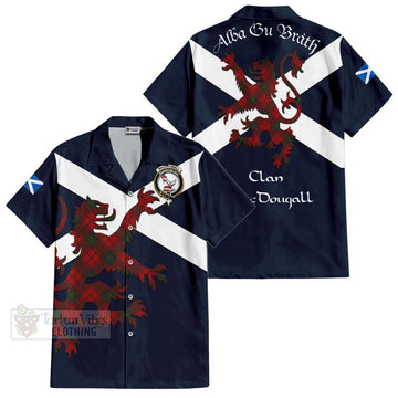 MacDougall (McDougall) Tartan Lion Rampant Hawaiian Shirt Proudly Display Your Heritage with Alba Gu Brath and Clan Name